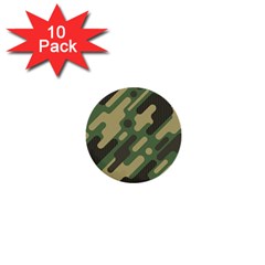 Camouflage-pattern-background 1  Mini Buttons (10 Pack)  by Vaneshart