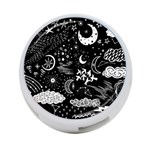 Vector-set-sketch-drawn-with-space 4-Port USB Hub (Two Sides) Back
