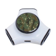 Camouflage-splatters-background 3-port Usb Hub by Vaneshart