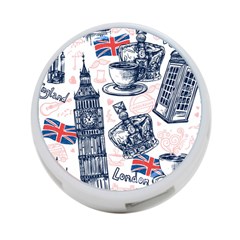 London-seamless-pattern 4-port Usb Hub (one Side) by Vaneshart