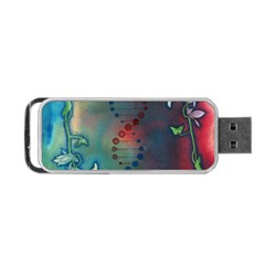 Flower Dna Portable Usb Flash (one Side) by RobLilly
