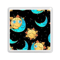Seamless Pattern With Sun Moon Children Memory Card Reader (square) by BangZart