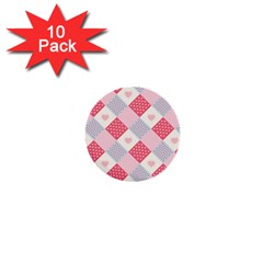 Cute Kawaii Patches Seamless Pattern 1  Mini Buttons (10 Pack)  by BangZart