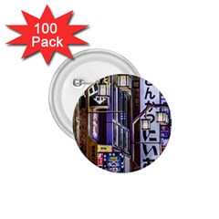 Shinjuku District Urban Night Scene, Tokyo Japan 1 75  Buttons (100 Pack)  by dflcprintsclothing