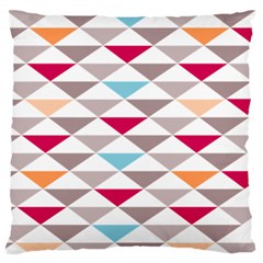 Zappwaits Triangle Large Flano Cushion Case (two Sides) by zappwaits