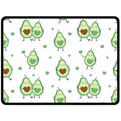 Cute Seamless Pattern With Avocado Lovers Fleece Blanket (large)  by BangZart