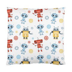 Cute Cartoon Robots Seamless Pattern Standard Cushion Case (one Side) by BangZart