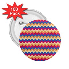 Zigzag Pattern Seamless Zig Zag Background Color 2 25  Buttons (100 Pack)  by BangZart