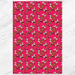 Clown Ghost Pattern Pink Canvas 12  X 18  by snowwhitegirl