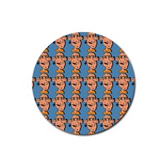 Village Dude - Hillbilly And Redneck - Trailer Park Boys Rubber Coaster (round)  by DinzDas