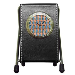Village Dude - Hillbilly And Redneck - Trailer Park Boys Pen Holder Desk Clock by DinzDas