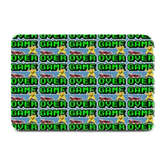 Game Over Karate And Gaming - Pixel Martial Arts Plate Mats by DinzDas