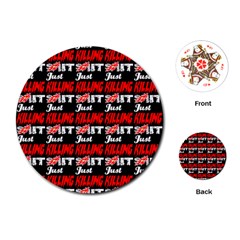 Just Killing It - Silly Toilet Stool Rocket Man Playing Cards Single Design (round) by DinzDas