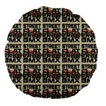 Bmx And Street Style - Urban Cycling Culture Large 18  Premium Round Cushions Back