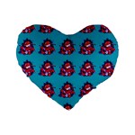 Little Devil Baby - Cute And Evil Baby Demon Standard 16  Premium Heart Shape Cushions Front