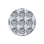 Monster Party - Hot Sexy Monster Demon With Ugly Little Monsters Rubber Coaster (Round)  Front