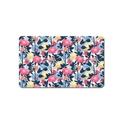 Beautiful Floral Pattern Magnet (name Card) by TastefulDesigns