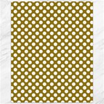 Gold polka dots patterm, retro style dotted pattern, classic white circles Canvas 16  x 20  15.75 x19.29  Canvas - 1