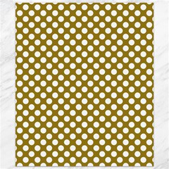 Gold Polka Dots Patterm, Retro Style Dotted Pattern, Classic White Circles Canvas 20  X 24  by Casemiro