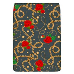 Golden Chain Pattern Rose Flower 2 Removable Flap Cover (l) by designsbymallika