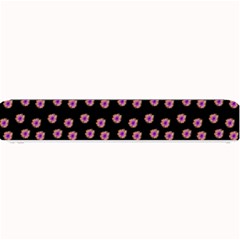 Peach Purple Daisy Flower Black Small Bar Mats by snowwhitegirl