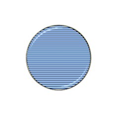 Classic Marine Stripes Pattern, Retro Stylised Striped Theme Hat Clip Ball Marker by Casemiro
