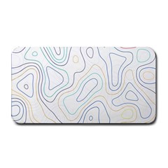 Abstract Colorful Topographic Map Design Vector Medium Bar Mats by Amaryn4rt