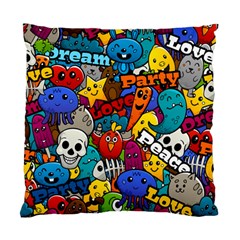 Graffiti Characters Seamless Pattern Standard Cushion Case (two Sides) by Amaryn4rt