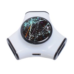Abstract Colorful Texture 3-port Usb Hub by Amaryn4rt
