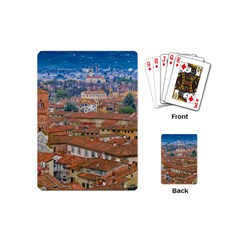 Lucca Historic Center Aerial View Playing Cards Single Design (mini) by dflcprintsclothing