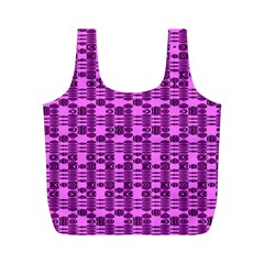 Digital Violet Full Print Recycle Bag (m) by Sparkle