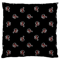 Ugly Monster Fish Motif Print Pattern Large Flano Cushion Case (two Sides) by dflcprintsclothing