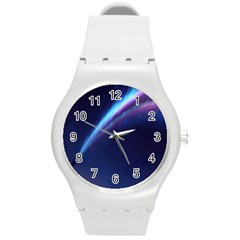 Light Fleeting Man s Sky Magic Round Plastic Sport Watch (m) by Mariart