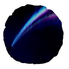 Light Fleeting Man s Sky Magic Large 18  Premium Round Cushions by Mariart
