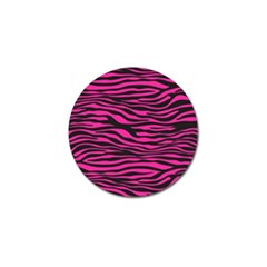 Pink Zebra Golf Ball Marker by Angelandspot