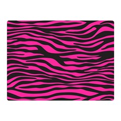 Pink Zebra Double Sided Flano Blanket (mini)  by Angelandspot