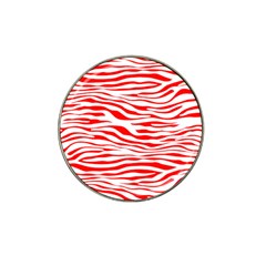 Red And White Zebra Hat Clip Ball Marker (10 Pack) by Angelandspot