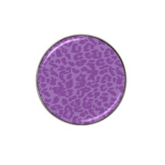 Purple Big Cat Pattern Hat Clip Ball Marker (4 Pack) by Angelandspot
