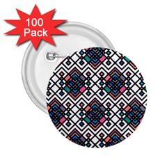 Boho Geometric 2 25  Buttons (100 Pack)  by tmsartbazaar