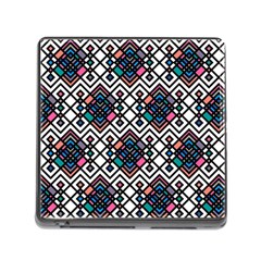 Boho Geometric Memory Card Reader (square 5 Slot) by tmsartbazaar
