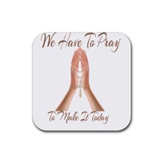 Panther World Limited Edition Prayer  Rubber Coaster (square)  by Pantherworld143