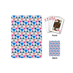 Multicolor Triangle Playing Cards Single Design (mini) by tmsartbazaar