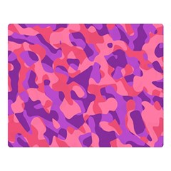 Pink And Purple Camouflage Double Sided Flano Blanket (large)  by SpinnyChairDesigns
