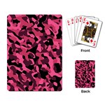 Black and Pink Camouflage Pattern Playing Cards Single Design (Rectangle) Back