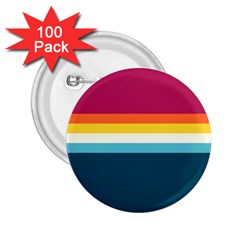 70s Vintage Stripes 2 25  Buttons (100 Pack)  by tmsartbazaar