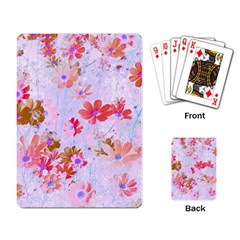 Cosmos Flowers Pink Playing Cards Single Design (rectangle) by DinkovaArt