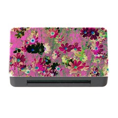 Cosmos Flowers Dark Red Memory Card Reader With Cf by DinkovaArt