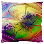  Rainbow Painting Patterns 1 Large Flano Cushion Case (Two Sides) Back