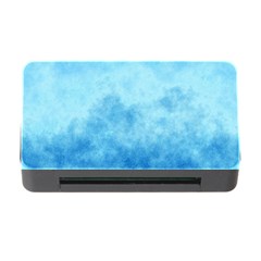Abstract Sky Blue Texture Memory Card Reader With Cf by SpinnyChairDesigns