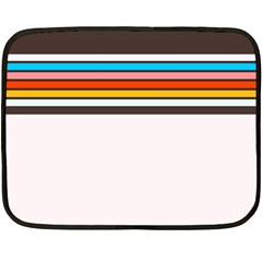 Vintage Stripes Double Sided Fleece Blanket (mini)  by tmsartbazaar